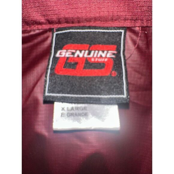 Virginia Tech Windbreaker Running Track Jacket Genuine Stuff Size XL Hidden Hood - Picture 6 of 6